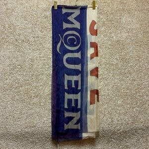 Alexander McQueen God Save McQueen Silk Scarf
